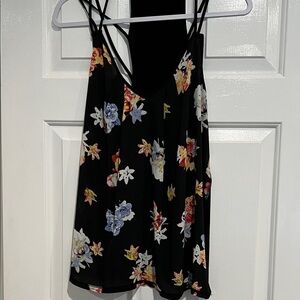 Express Black Floral Camisole